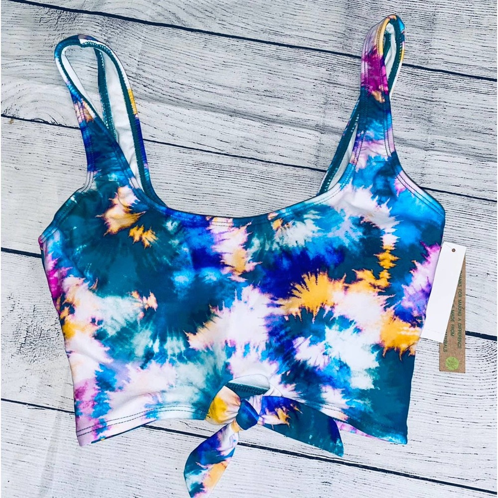 Junior Tie dye medium Bikini Top NWT